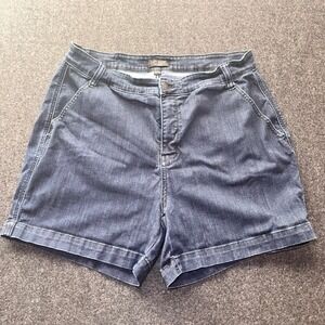 Judy Blue Denim Shorts Womens 2XL Dark Wash Excellent Cuffed JB15290DK-CO